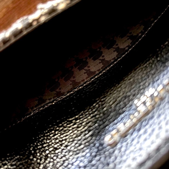 Karl Lagerfeld Paris Louise Black Leather and Tweed Tote VGC